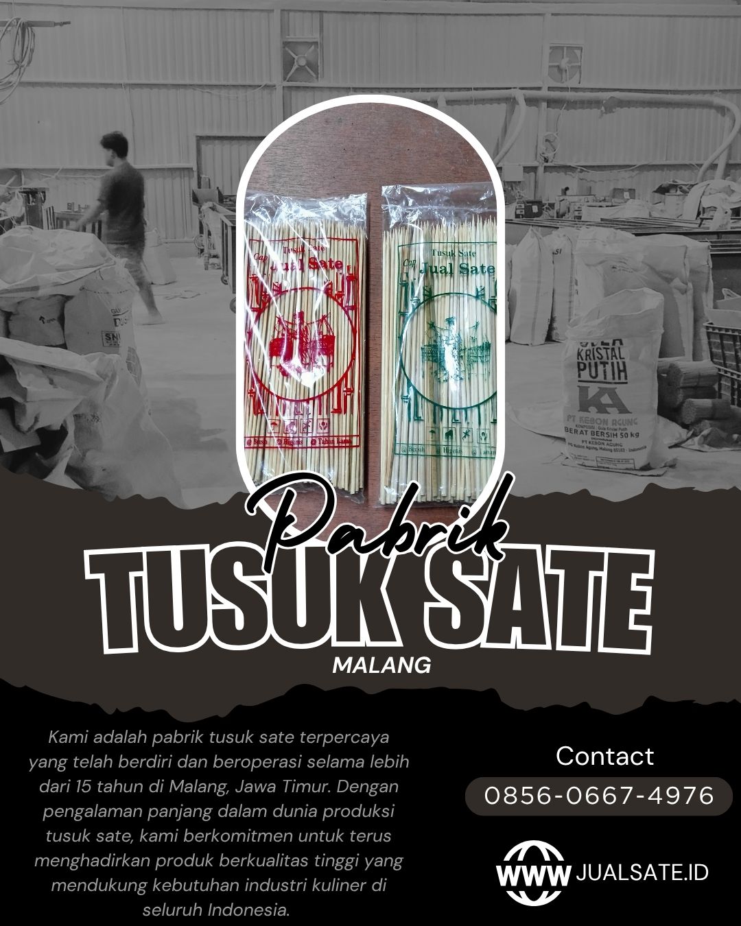 Pabrik Tusuk Sate Denpasar Bali Berkualitas Harga Terjangkau