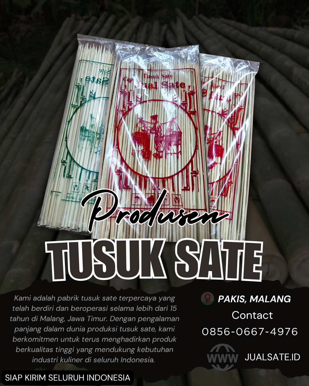 Rahasia Tusuk Sate Malang yang Banyak Digunakan di Blitar