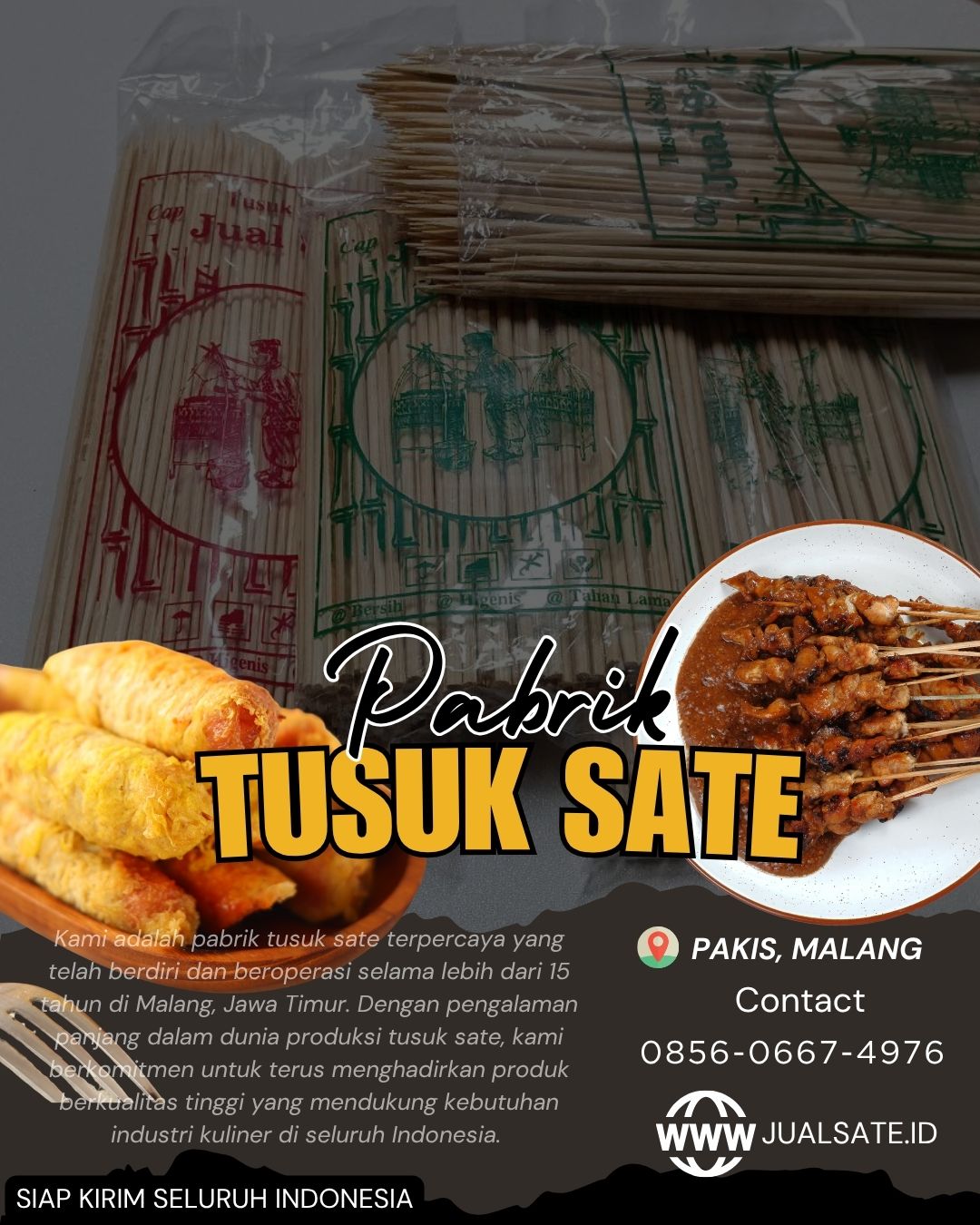 Produsen Tusuk Sate Malang yang Dicari di Bandung